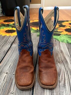 Kids Blue and Brown Cowboy Boots - Cody James